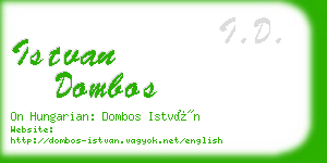 istvan dombos business card